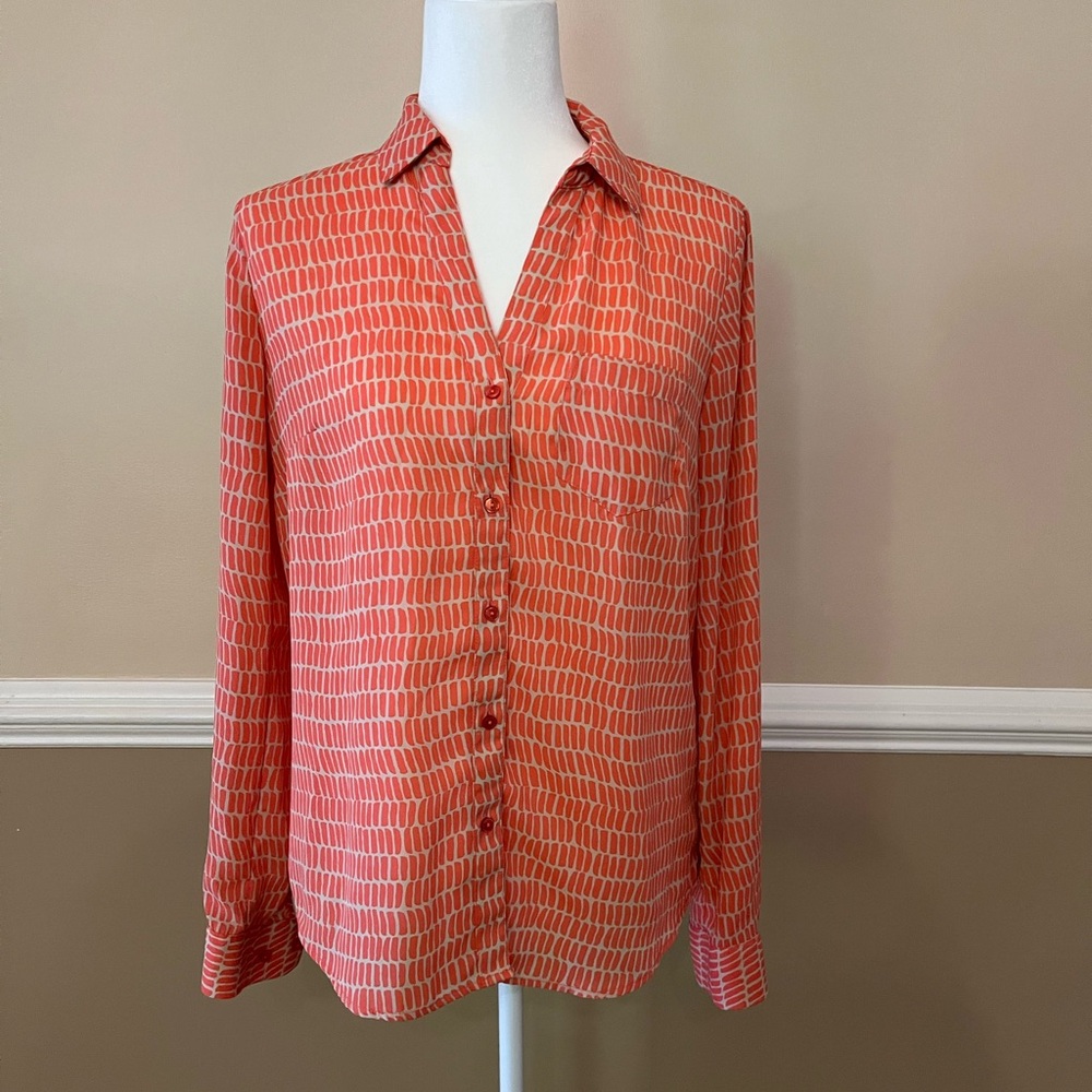 The Limited Coral Patterned Blouse